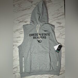 Nike Oregon State Beavers Gray Sleeveless Hoodie